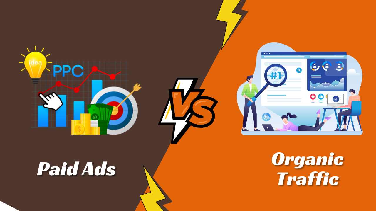 paid ads vs organic traffic